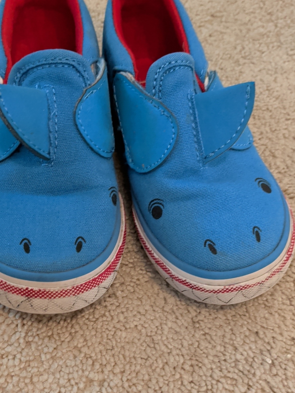 Vans Slip On Shark Children Shoes Size 8